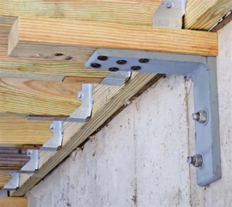 connect ledger to metal building bracket|attach ledger to steel studs.